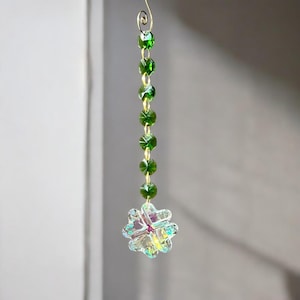 SunCatcher Four Leaf Clover Rainbow Maker in Gift Box with Card and Donation