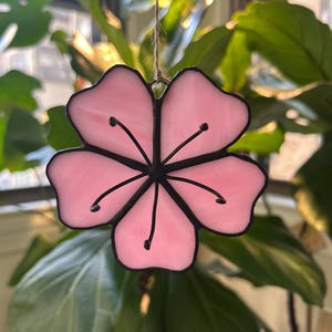 Stained Glass Cherry Blossom Suncatcher